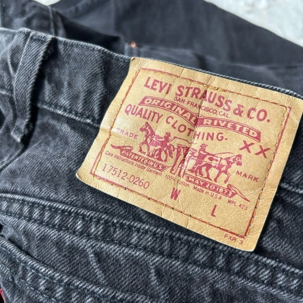 Levi's Vintage Women's Size 11 M Black Wash High Waist Tapered Jeans Made in USA
